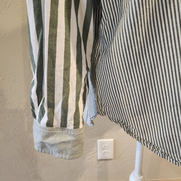 Ann Taylor Loft Stripped Long Sleeve Button Up - Picture 7 of 7